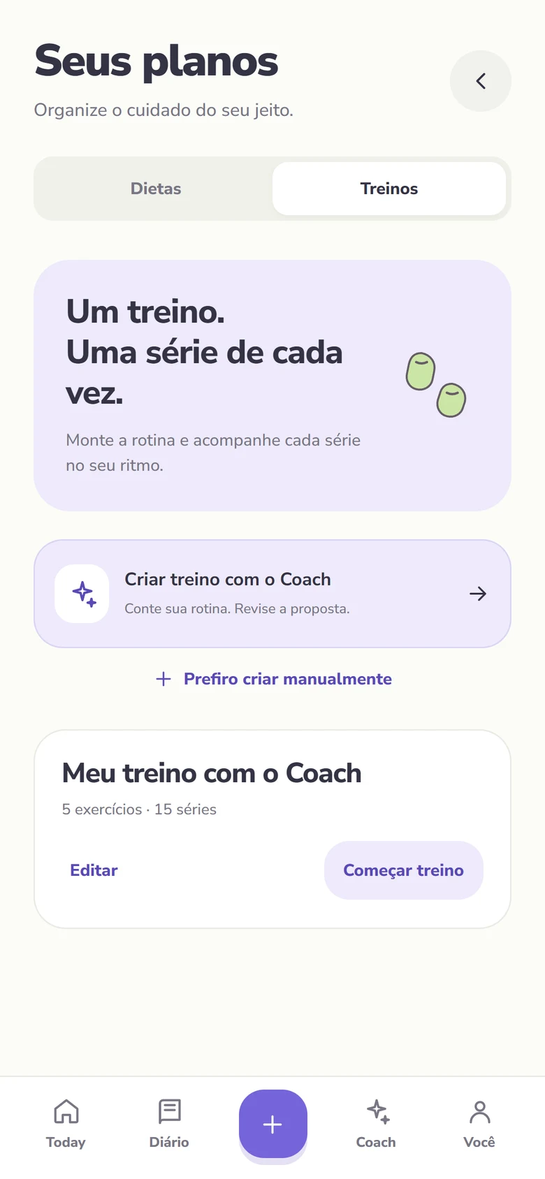 Seus treinos